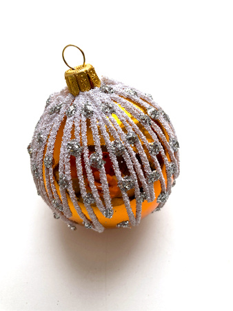 Набор шаров пластик. декор №13 разные цвета, 6см / 8см / 10см Шар пластиковый декорированный