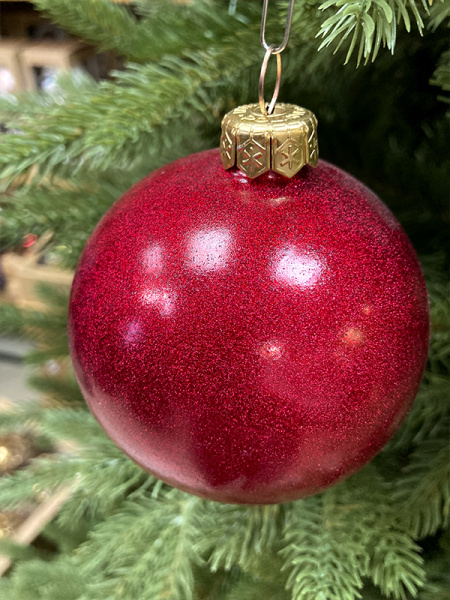 Шар елочный стекл. 8 см, [209]