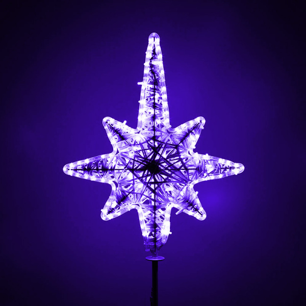 Макушка для елки "Роза ветров" (стеклонить)