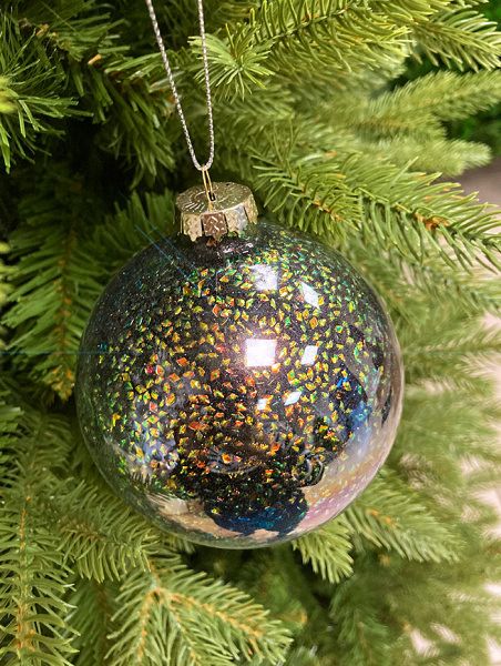 Шар елочный стекл. [60429]