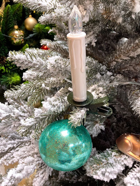 Шар елочный стекл. 8 см, [215s]