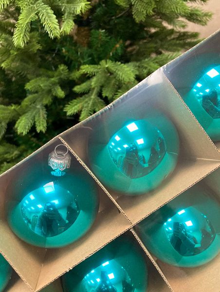 Шар елочный стекл. 8 см, [31]