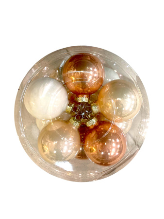 Набор шаров елочных стекл. Cashmere Rose 6см, 20 шт [142275]