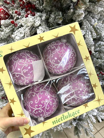 Шар пластиковый декорированный