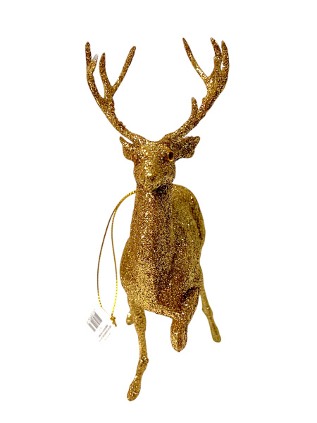 Елочное украшение блестящий олень [55674]