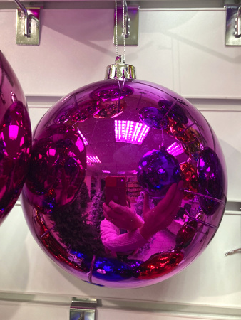 Шары пластиковые, глянец фуксия a