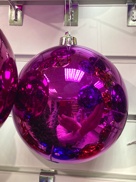 Шары пластиковые, глянец фуксия a