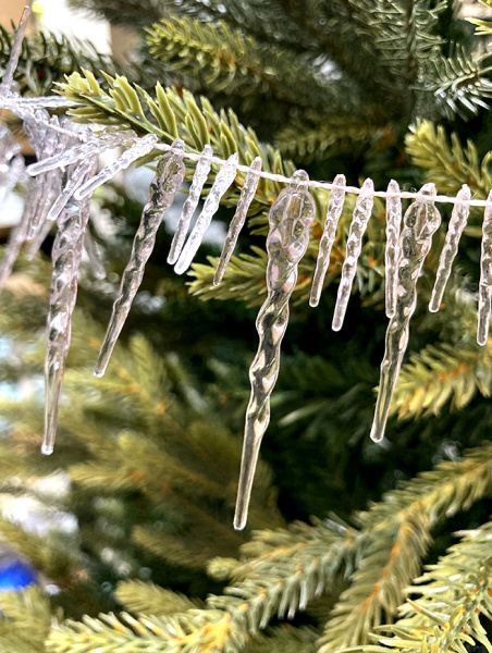 Гирлянда из сосулек прозрачная 280см [29061]