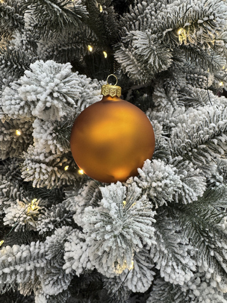 Шар елочный стекл. 8 см, [G-11]