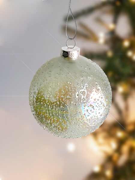 Шар елочный стекл. [5983-1]