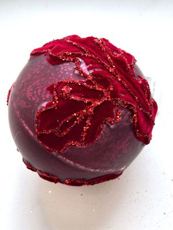 Шар елочный стекл. 10см [0634-13A/10]