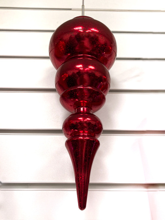 Украшение елочное "Сосулька" 35см красный [HL202509А]