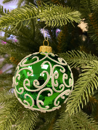 Шар пластиковый декорированный