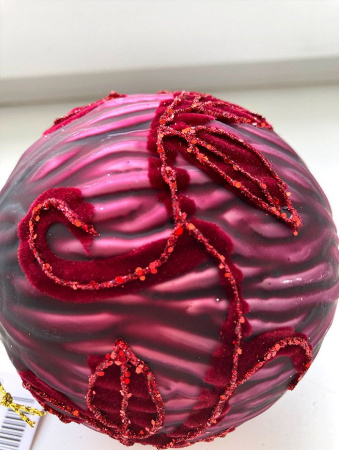 Шар елочный стекл. [5999-8]