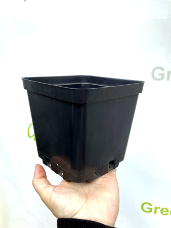 Горшок для рассады квадратный литой 1.5 л, 13*13*13 см.