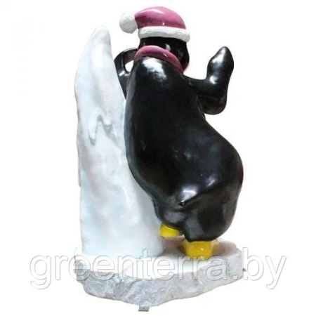 Новогодняя фигура для фотозоны "Пингвин со льдиной"