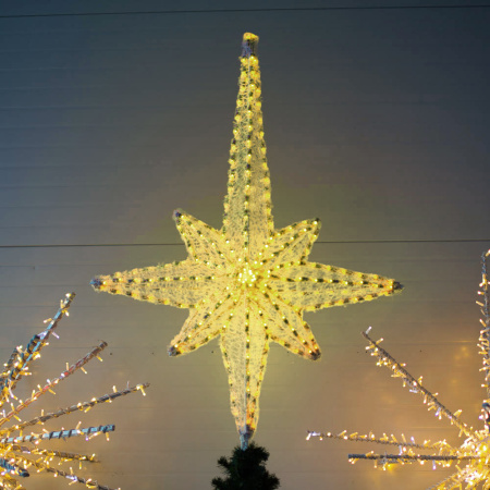 Макушка на елку "Роза ветров RGB" 