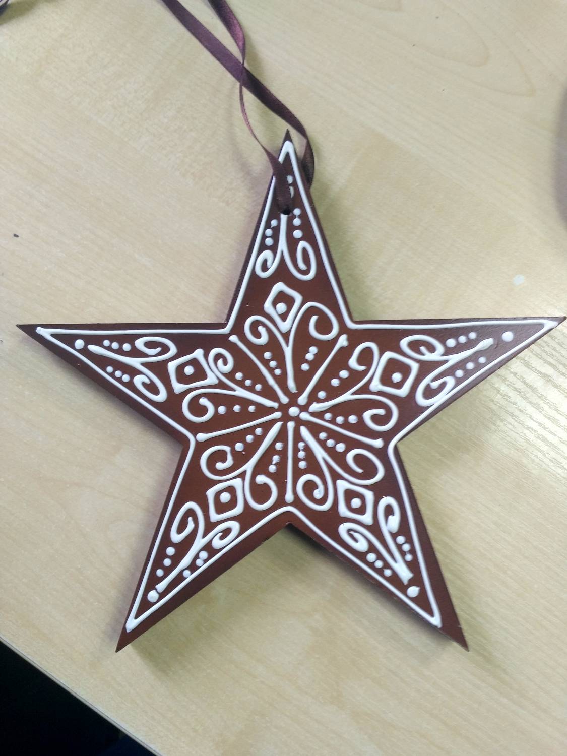 Украшение для больших елок "Пряник" 25 см