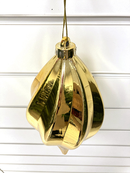 Украшение елочное "Сосулька" 25см золотой [HL202505]