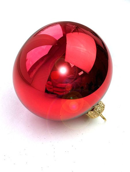 Шар елочный стекл. 8 см, [24]