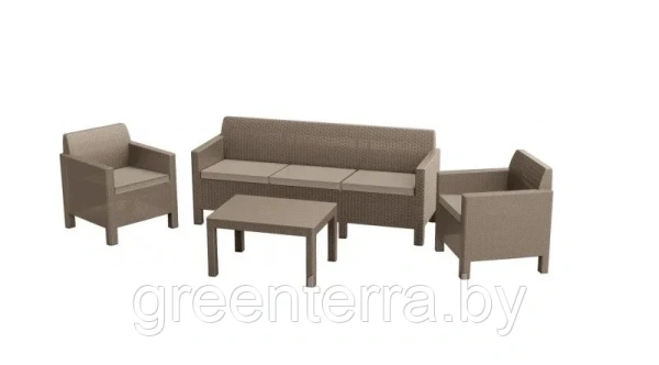Комплект мебели Orlando 3 - Seater, капучино [226525]