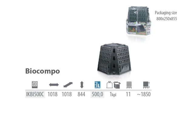  Компостер biocompo на 500 литров [IKBI500C-S411]