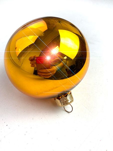 Шар елочный стекл. 8 см, [G-02]