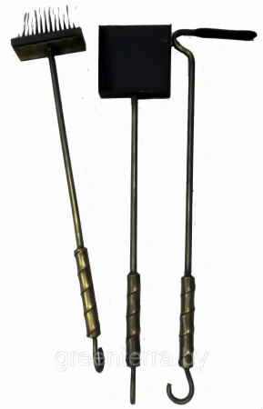 Кованая щётка для камина