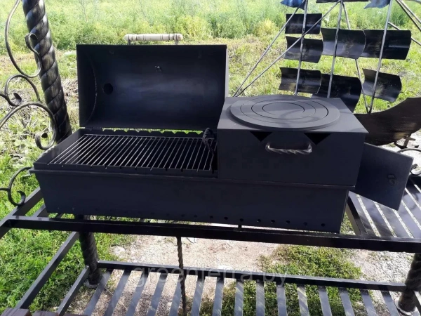 Кованый мангал-беседка с крышей "Фрегат"