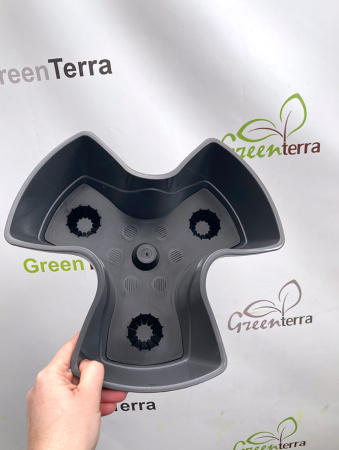 Каскадный цветочный горшок Coubi Herbal 9л, 29.5*29.5*38см