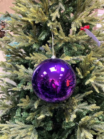 Шары пластиковые, глянец фиолетовый [purple-6]