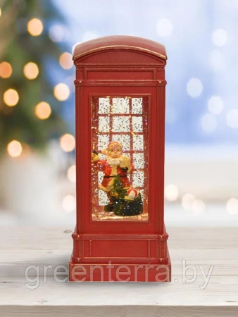 Рождественский фонарик "Телефонная будка" [485226]