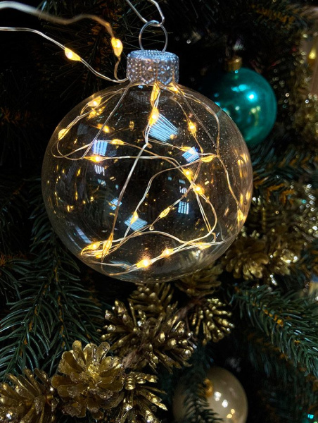 Шар елочный стекл. 8 см, [60]