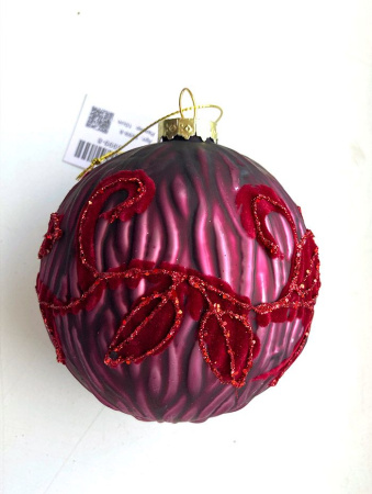 Шар елочный стекл. [5999-8]