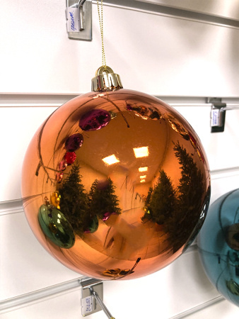 Шары пластиковые, глянец оранжевый