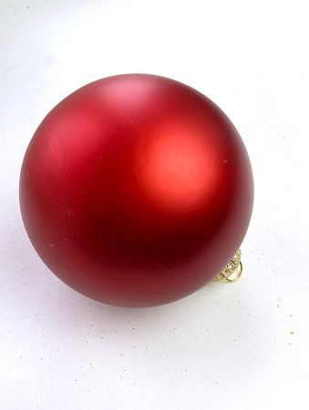Шары пластиковые, матовые красные