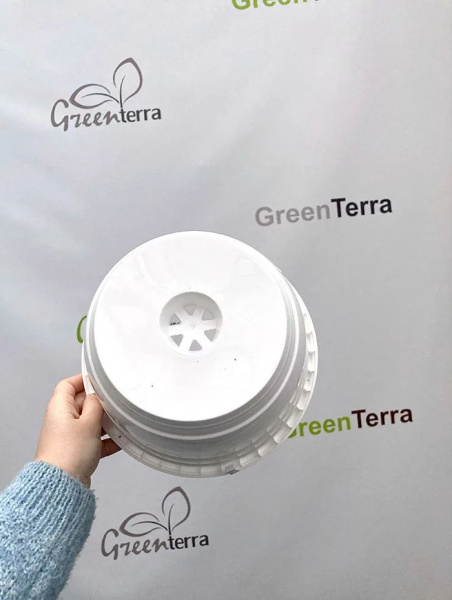 Кашпо подвесное, белое, ø 23см, высота 14см, объём 3.7л.