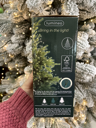 Гирлянда на елку 210см Лучи Росы, 16 нитей, 672 теплых белых микро LED с мерцанием [496143]