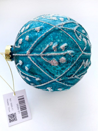 Шар елочный стекл. [5684-51]