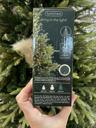 Гирлянда на елку 240см Лучи Росы, 16 нитей, 832 теплых белых микро LED с мерцанием [496145]