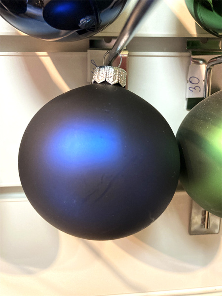 Шар елочный стекл. 8 см, [G-48]