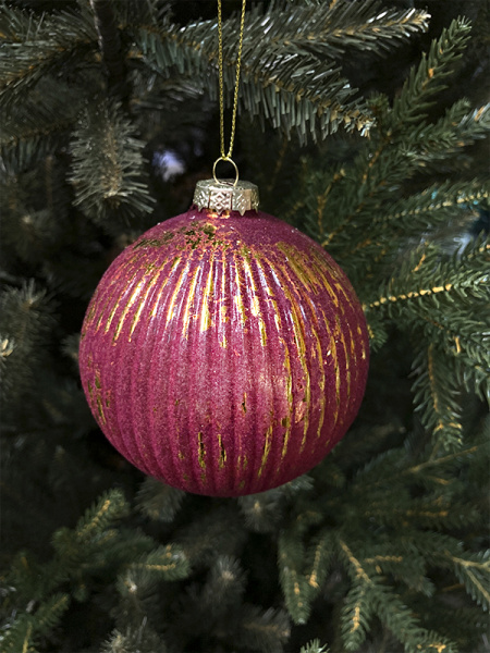 Шар елочный стекл. 10см [20497-10/C19]