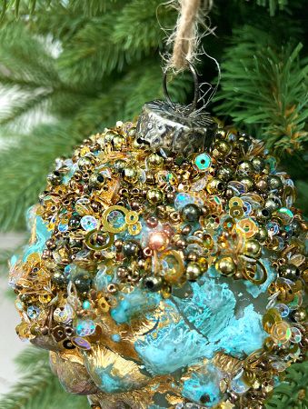 Шар елочный стекл. [60263]