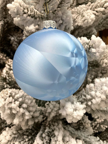 Шар елочный стекл. 8 см, [G-77]