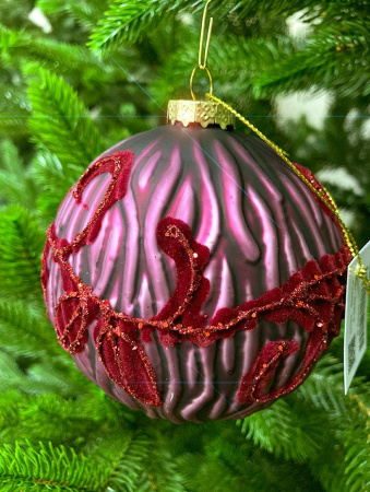 Шар елочный стекл. [5999-8]