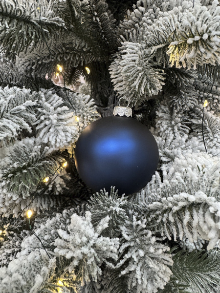 Шар елочный стекл. 8 см, [G-48]