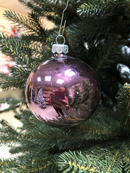 Шар елочный стекл. 8 см, [181]