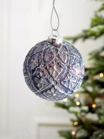 Шар елочный стекл. [0202-5]