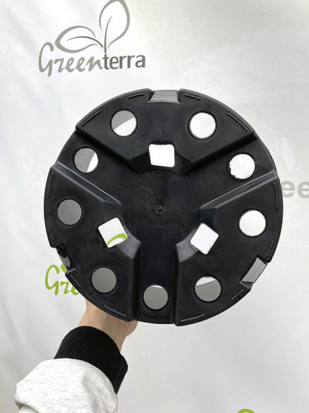 Горшок круглый литой 7.5л, ø 25см, высота 20см