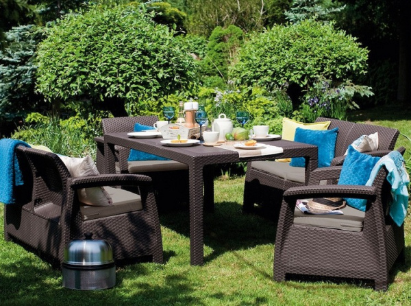 Комплект мебели из искусственного ротанга Corfu Fiesta, коричневый [258945]